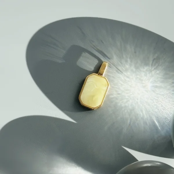 Кулон серебряный с янтарём P20040ZM SunStone