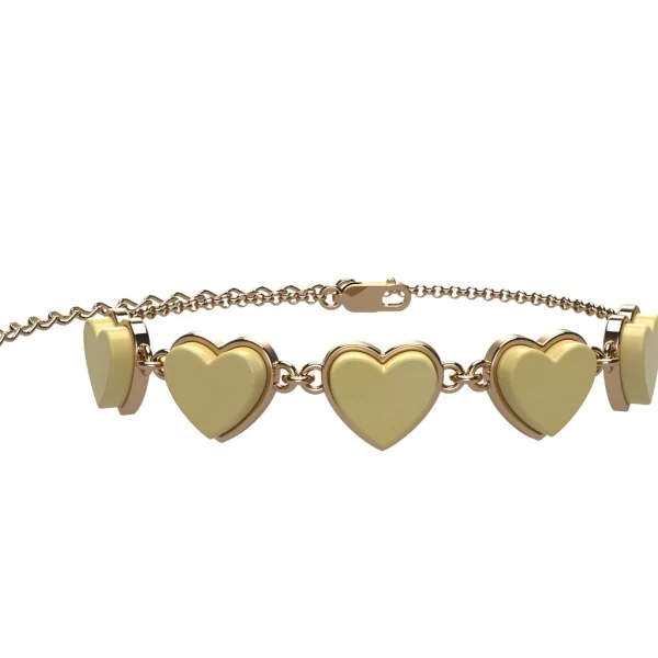Браслет серебряный с янтарём W9268ZM SunStone
