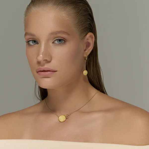 Серебряные серьги с янтарём E9336ZM SunStone