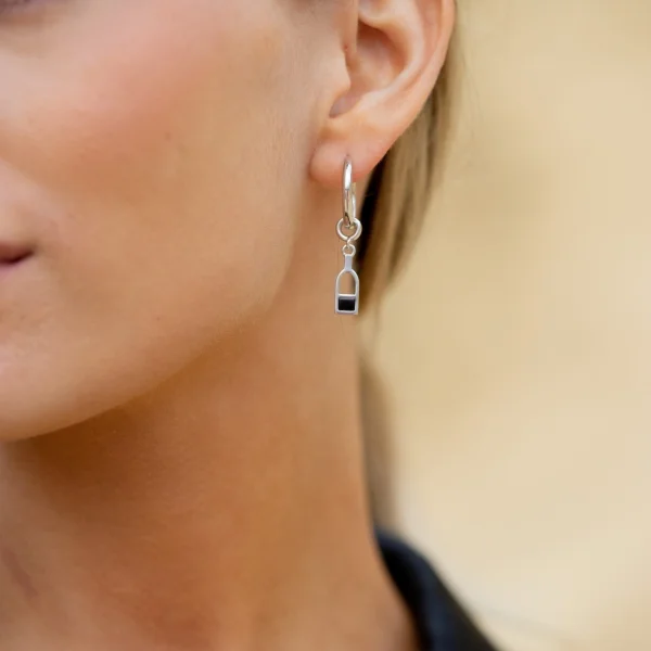 Серебряные серьги с янтарём E25037SV SunStone