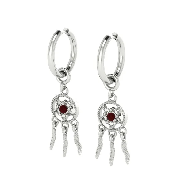Серебряные серьги с янтарём E37037SV SunStone
