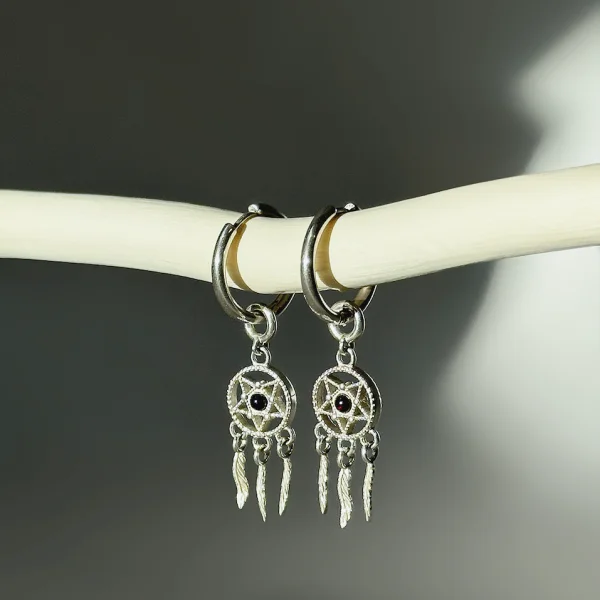 Серебряные серьги с янтарём E37037SV SunStone