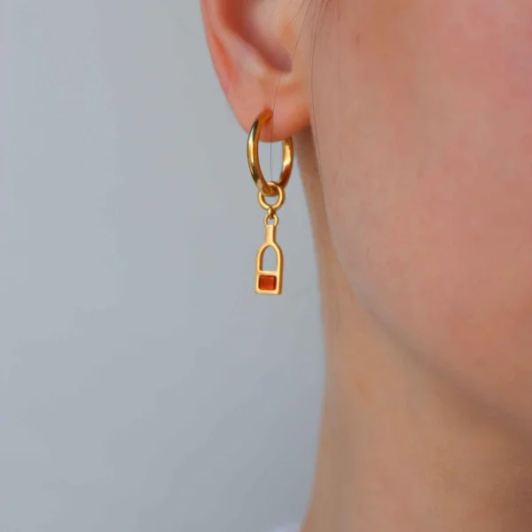 Серебряные серьги с янтарём E25037ZK SunStone