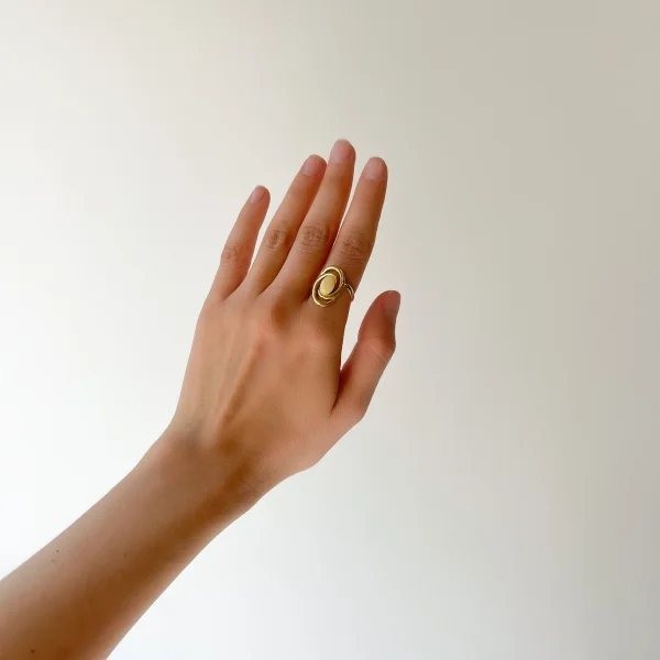 Кольцо серебряное с янтарём R20041ZM SunStone