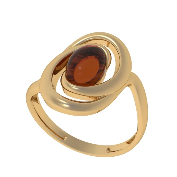 Кольцо серебряное с янтарём R20041ZK SunStone