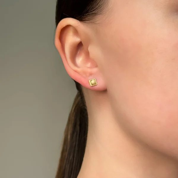 Серебряные серьги с янтарём E22043ZM SunStone