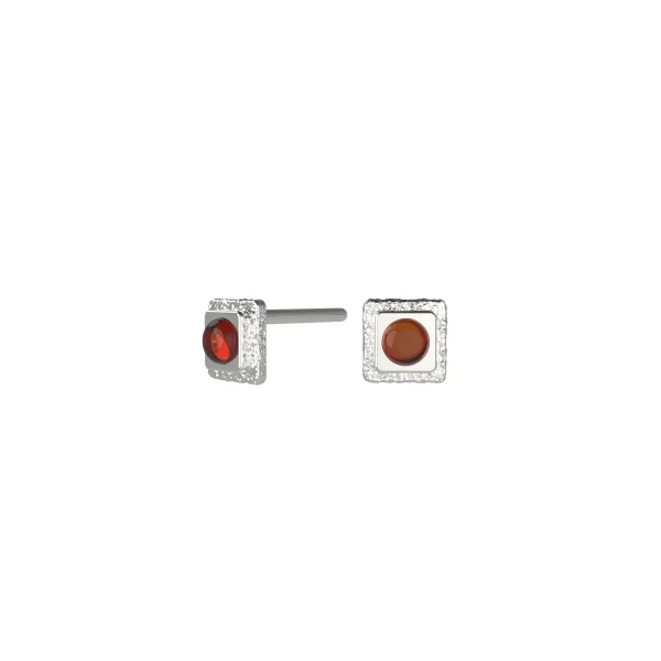 Серебряные серьги с янтарём E22043RV SunStone