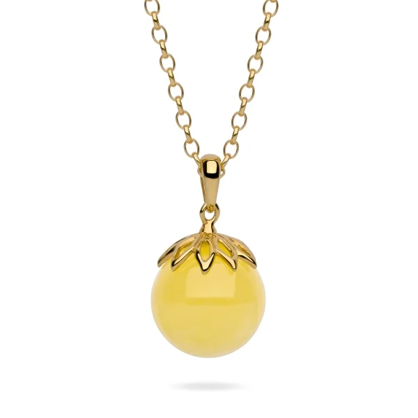 Кулон серебряный с янтарём P000009ZM SunStone