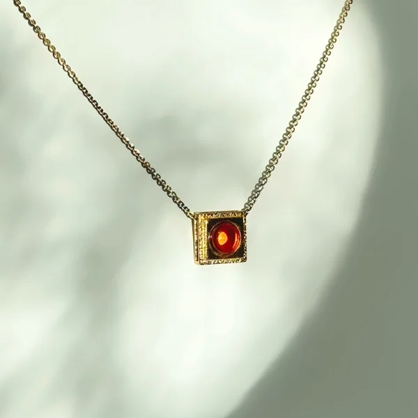Кулон серебряный с янтарём P20043ZK SunStone