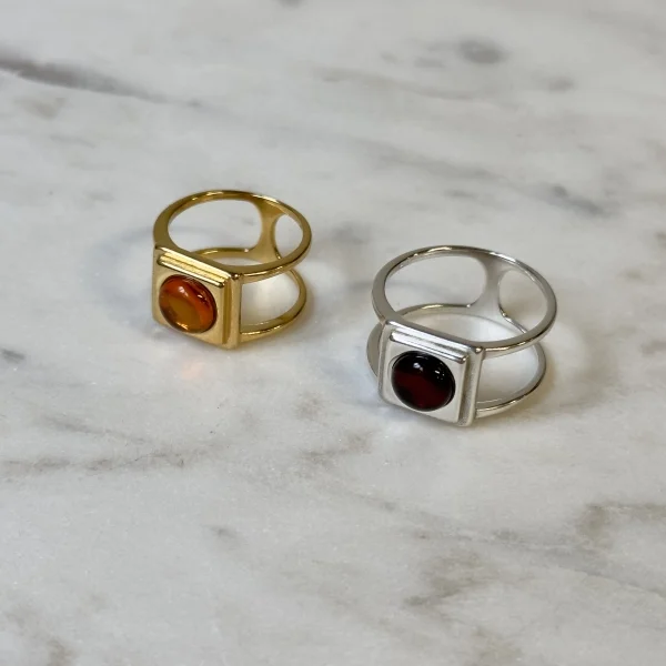 Кольцо серебряное с янтарём R20043ZK SunStone