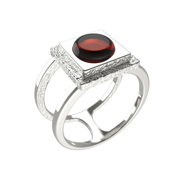 Кольцо серебряное с янтарём R20043RV SunStone