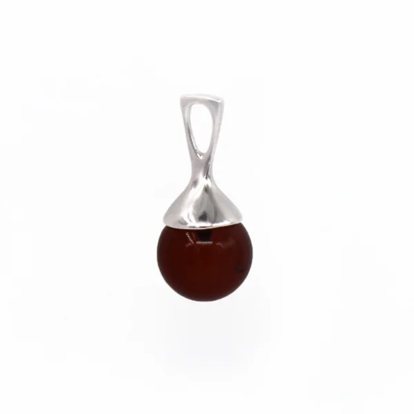Кулон серебряный с янтарём P10022RV SunStone