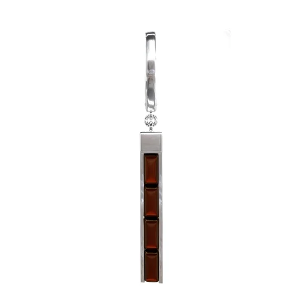 Кулон серебряный с янтарём P10003-1RV SunStone