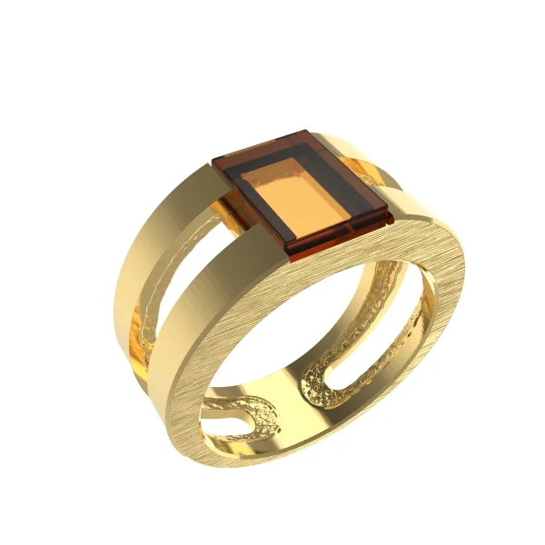 Кольцо серебряное с янтарём R20045ZK SunStone