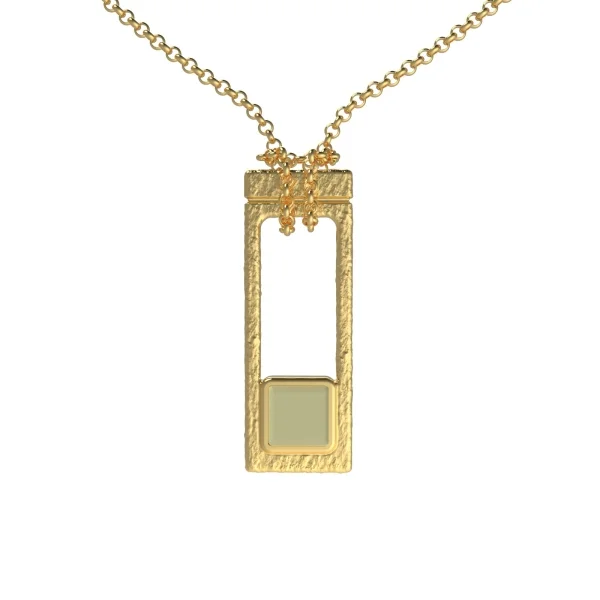 Кулон серебряный с янтарём P20049ZM SunStone