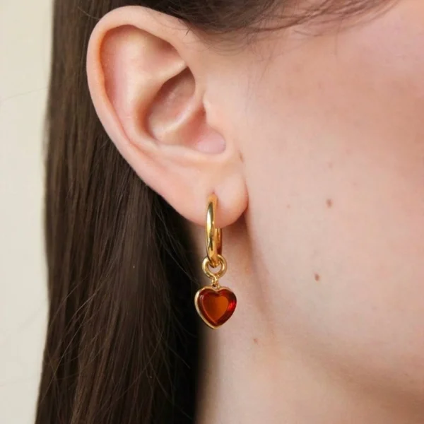 Серебряные серьги с янтарём E22037ZK SunStone