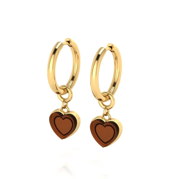 Серебряные серьги с янтарём E22037ZK SunStone