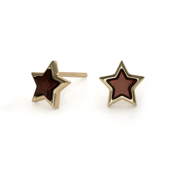 Серебряные серьги с янтарём E10010-1ZK SunStone