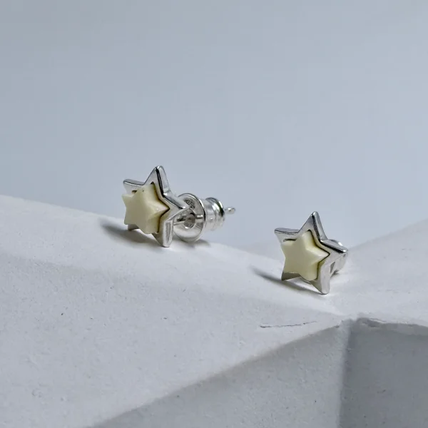 Серебряные серьги с янтарём E10010-1SM SunStone
