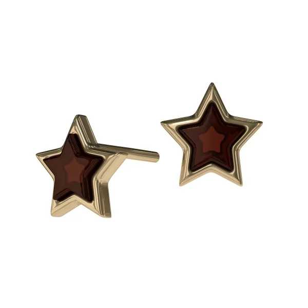 Серебряные серьги с янтарём E10010ZK SunStone