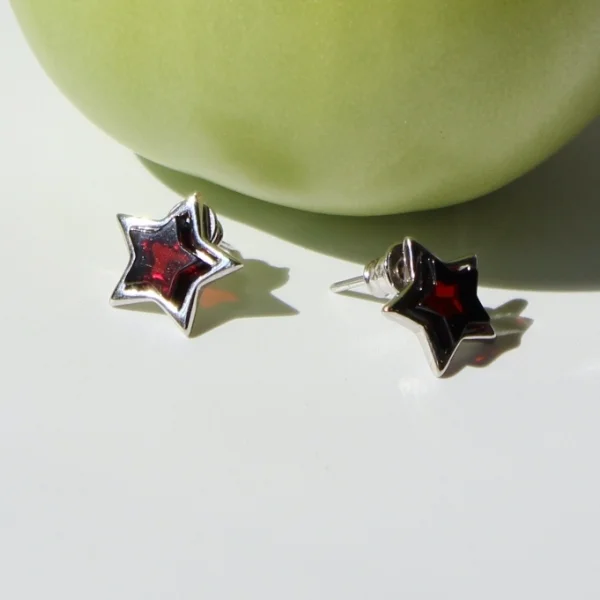 Серебряные серьги с янтарём E10010RV SunStone