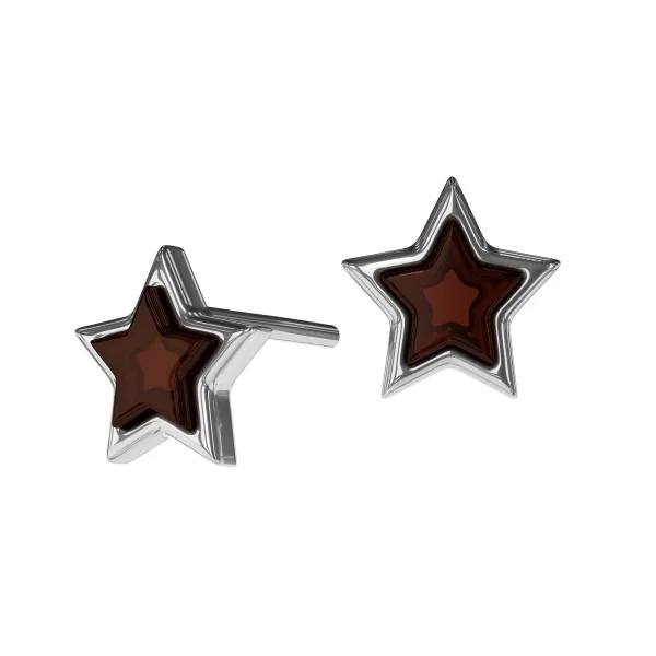Серебряные серьги с янтарём E10010RV SunStone