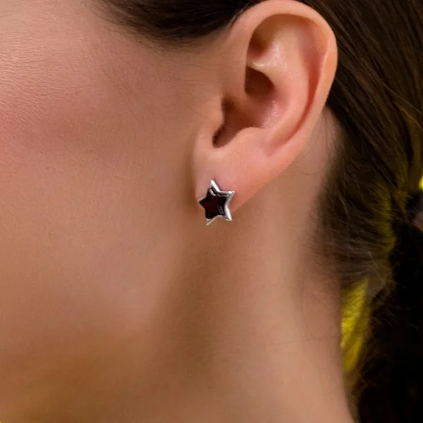 Серебряные серьги с янтарём E10010RV SunStone