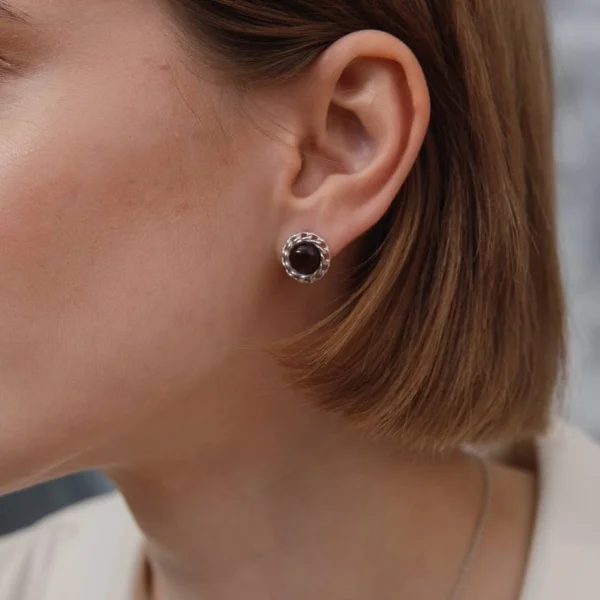Серебряные серьги с янтарём E21012SV SunStone