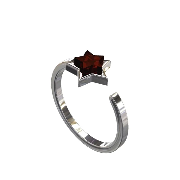 Кольцо серебряное с янтарём R10010-1RV SunStone