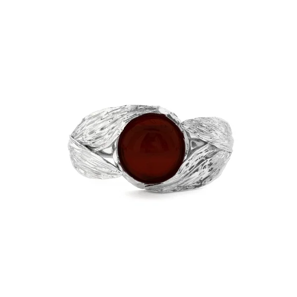 Кольцо серебряное с янтарём R20007SV SunStone