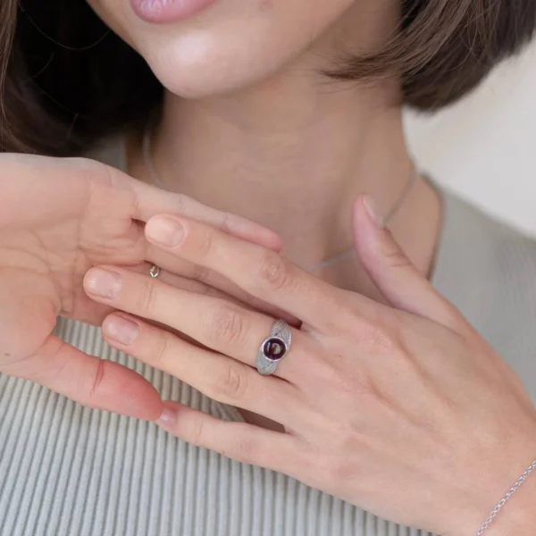 Кольцо серебряное с янтарём R20007SV SunStone