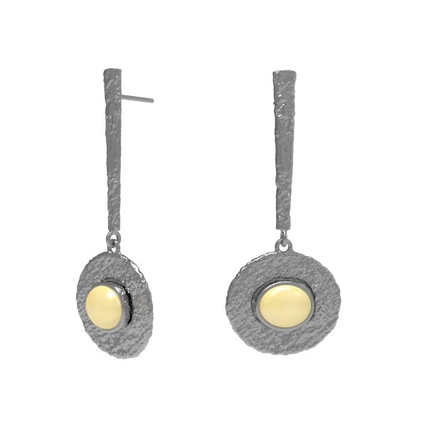 Серебряные серьги с янтарем E30004CM manufacturer