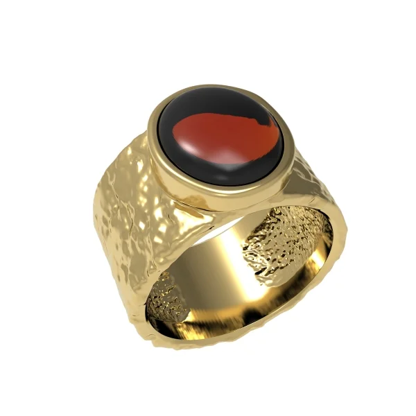 Серебряное кольцо с янтарем R30004ZK manufacturer