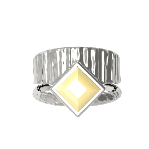 Серебряное кольцо с янтарем R30002CM manufacturer