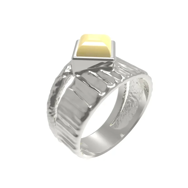 Серебряное кольцо с янтарем R30002CM manufacturer
