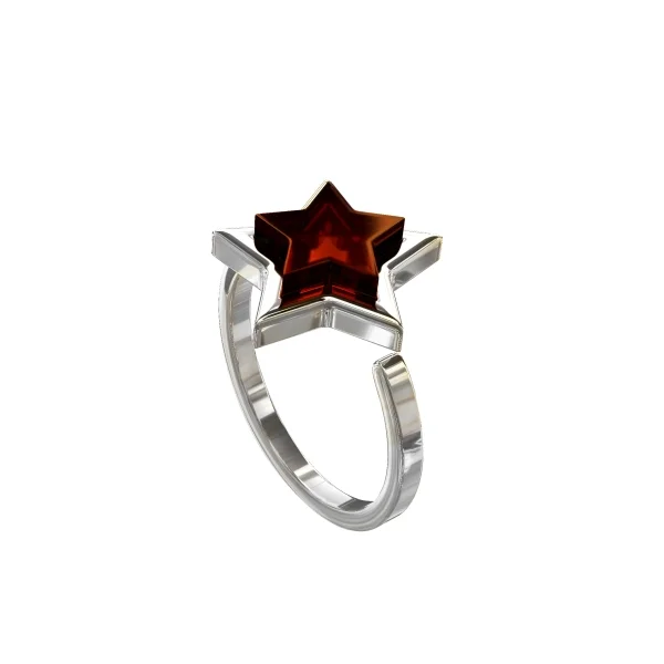 Кольцо серебряное с янтарём R10010RV SunStone