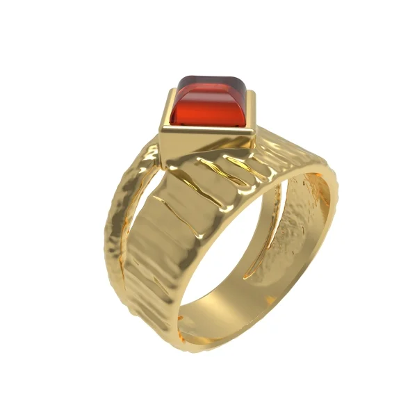 Серебряное кольцо с янтарем R30002ZK manufacturer