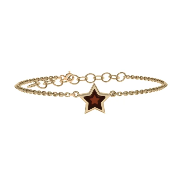Браслет серебряный с янтарём W10010-1ZK SunStone
