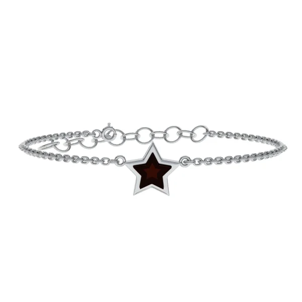 Браслет серебряный с янтарём W10010-1RV SunStone