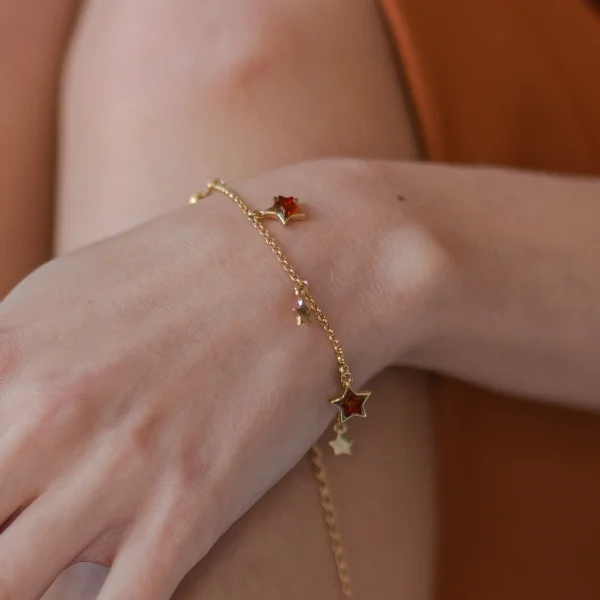 Браслет серебряный с янтарём W10014ZK SunStone