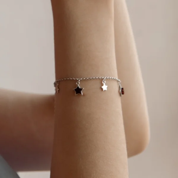 Браслет серебряный с янтарём W10014RV SunStone