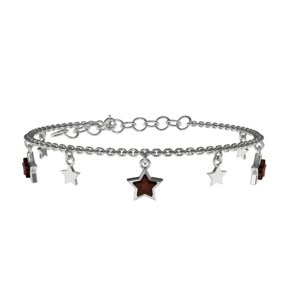 Браслет серебряный с янтарём W10014RV SunStone