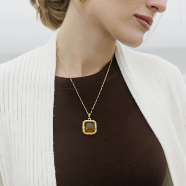 Серебряный кулон с янтарем P30011ZK manufacturer