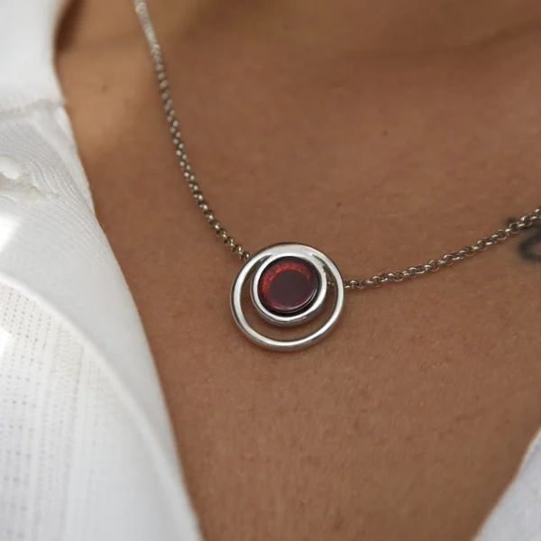 Кулон серебряный с янтарём P9171SV SunStone