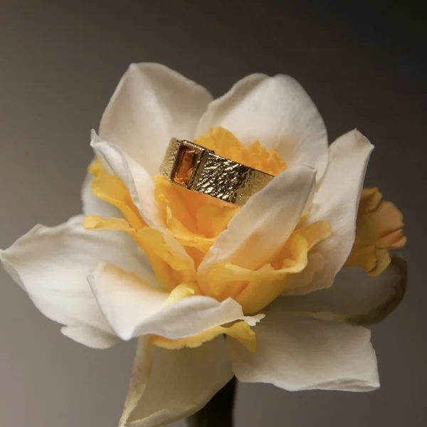 Серебряное кольцо с янтарем R30010ZK manufacturer