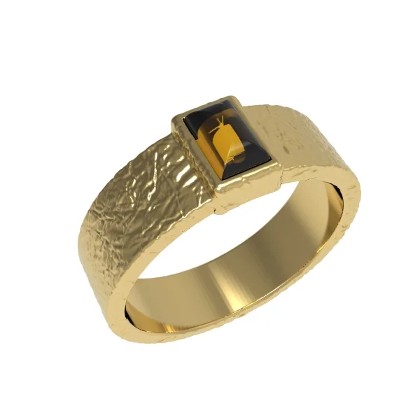 Серебряное кольцо с янтарем R30010ZK manufacturer
