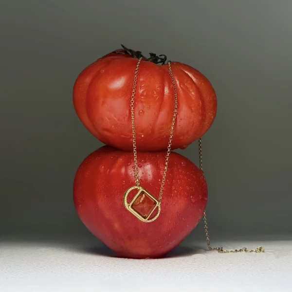 Серебряное  колье с янтарем N30028ZK manufacturer