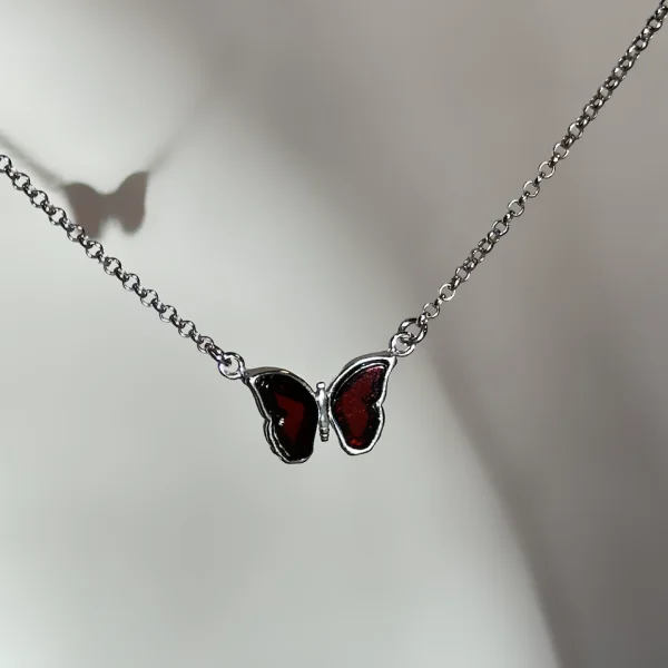Колье серебряное с янтарём N9118RV SunStone