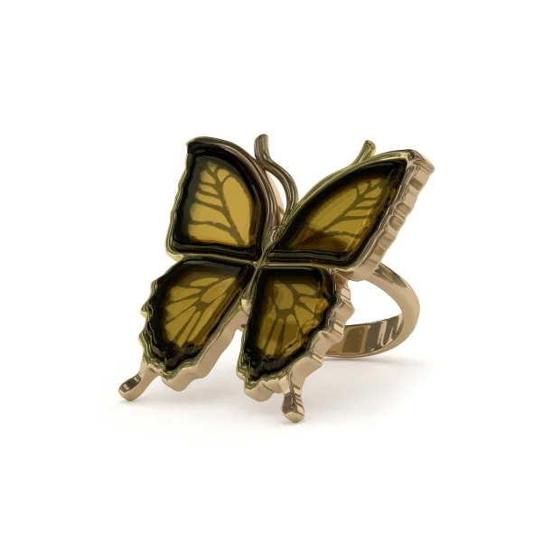 Кольцо серебряное с янтарём R9153ZO SunStone