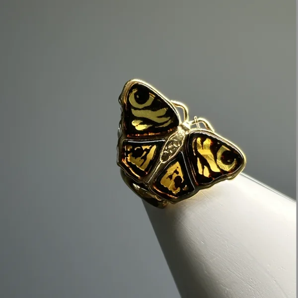 Брошь серебряная с янтарём BP9155ZO SunStone